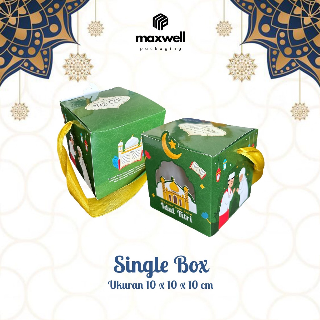 

Single BoxHIJAU Hampers Lebaran/ Box Hamper Lebaran/ Uk 10x10x10cm