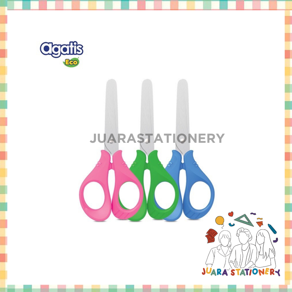 

Gunting Kertas Anak Agatis Pink Biru Hijau Premium