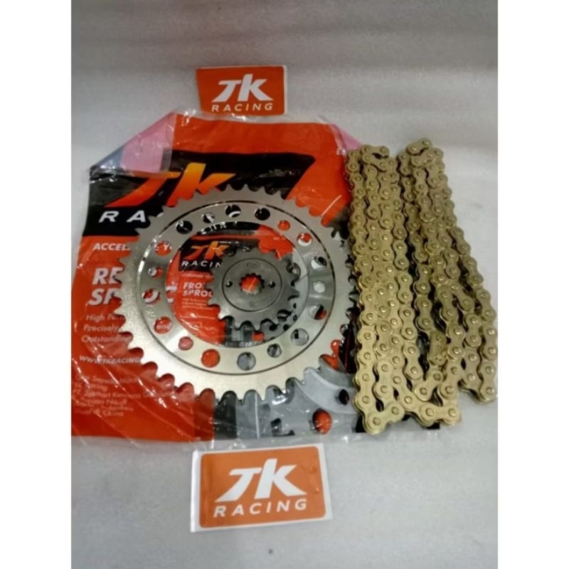 Gear Set TK Honda CBR 250 R / CBR 250 Thailand  & Rantai 520 Gold