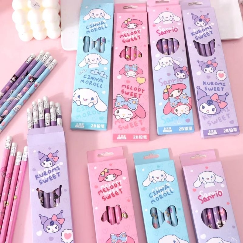 

Set Pensil Motif Sanrio Kawaii