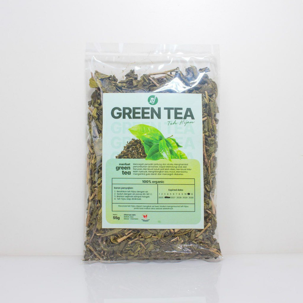 

Teh Hijau Asli 55gr Green Tea Premium Quality Daun Teh Hijau Kering Original