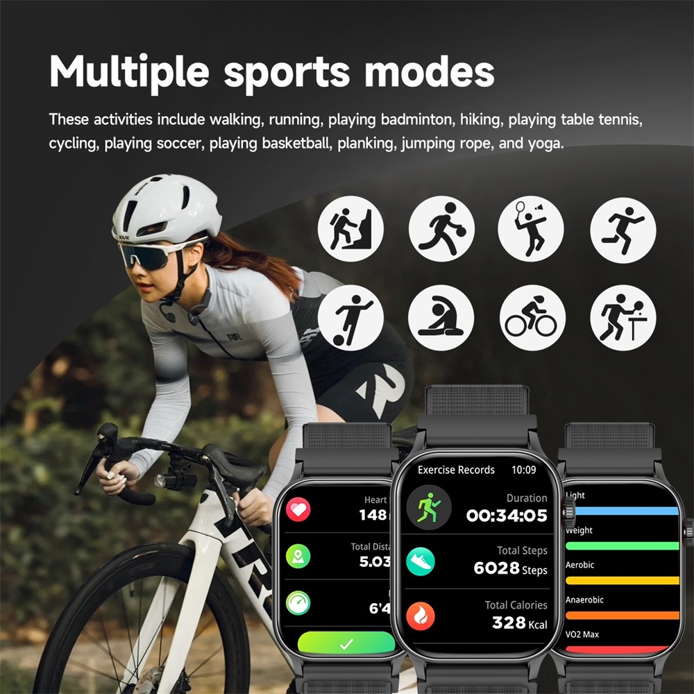 Terbaru Skmei B58 Smartwatch Ip67 Waterproof Jam Tangan Smartwatch Pria 1.95Inci Amoled Touch Screen