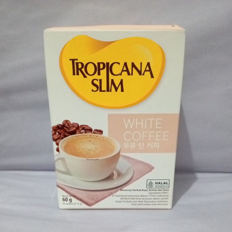 

Tropicana Slim White Coffee Isi 4