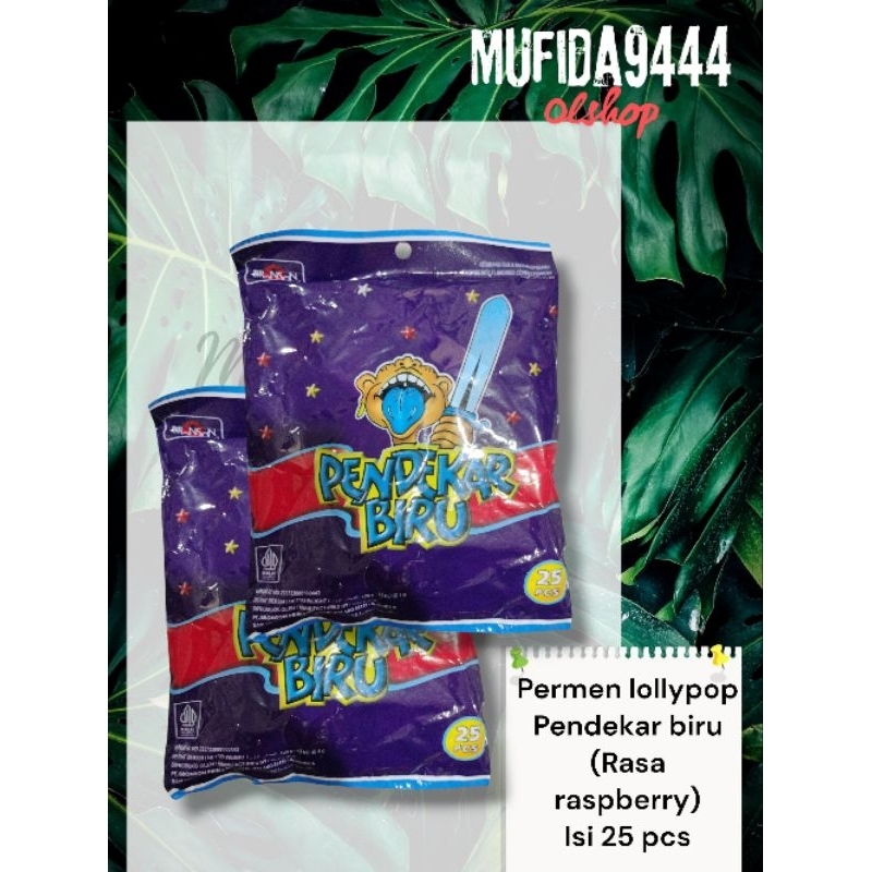 

Permen Pendekar biru isi 25pcs/kembang gula