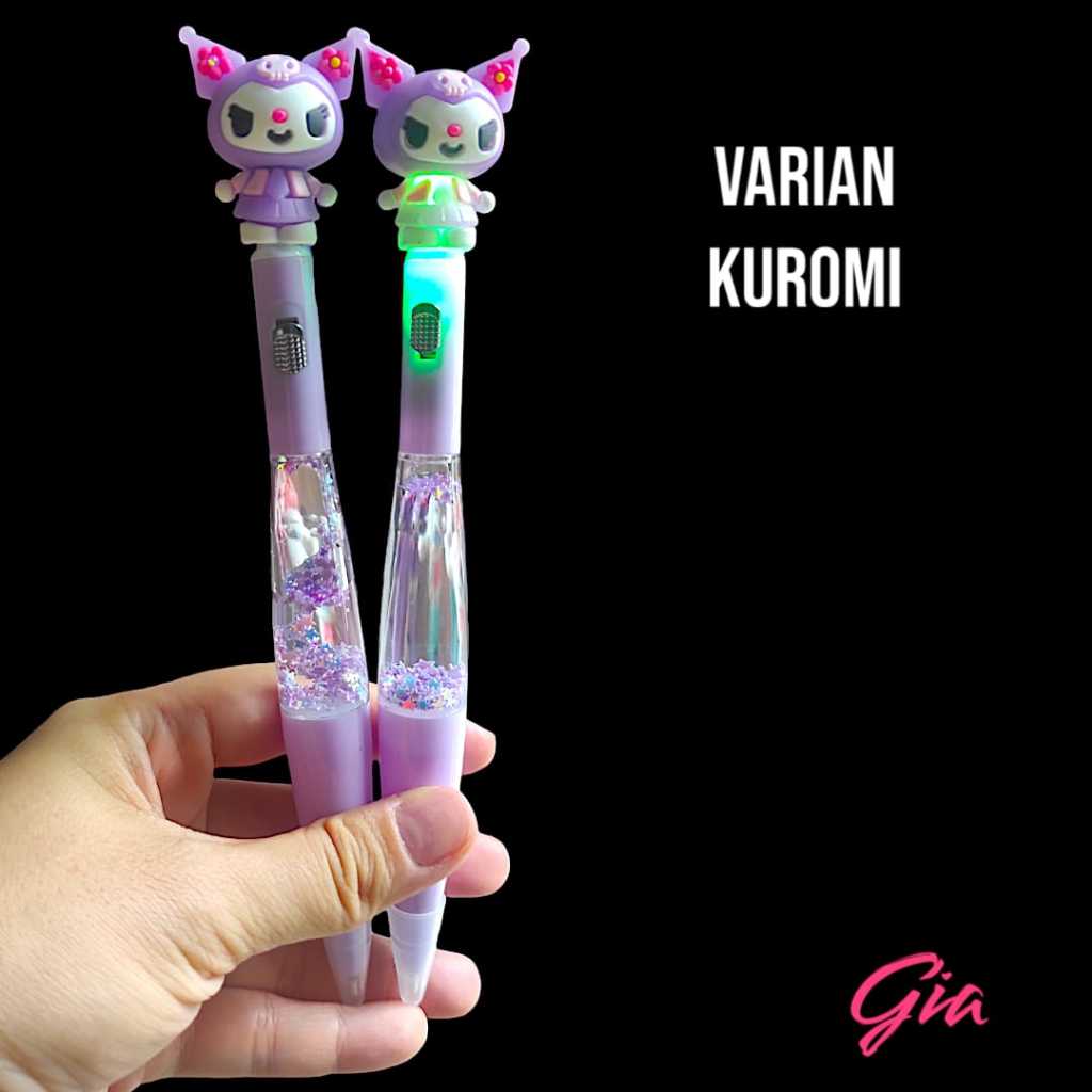 

PULPEN LAMPU WARNA WARNI SANRIO | PULPEN AIR GLITTER LAMPU SANRIO | MELODY | KUROMI | CINAMORROL | CAPYBARA | LABUBU | CRY BABY | PULPEN LUCU | PULPEN CANTIK | PERLENGKAPAN SEKOLAH | ALAT TULIS | PULPEN TINTA HITAM