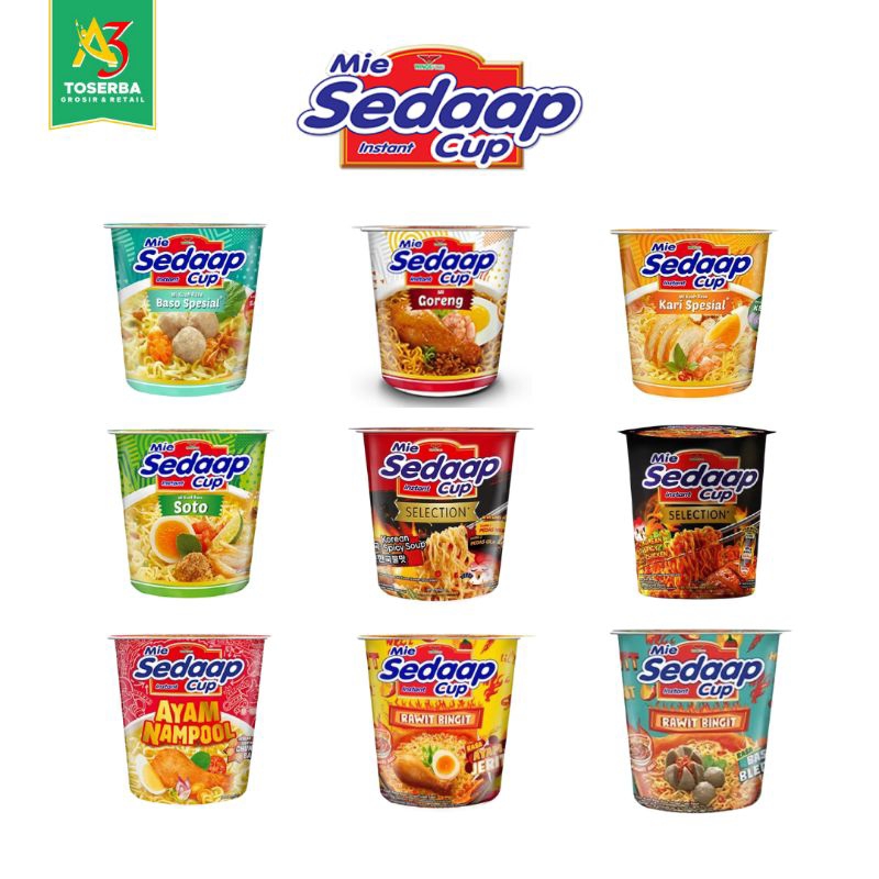 

Mie Sedaap Instan Cup Goreng & Kuah