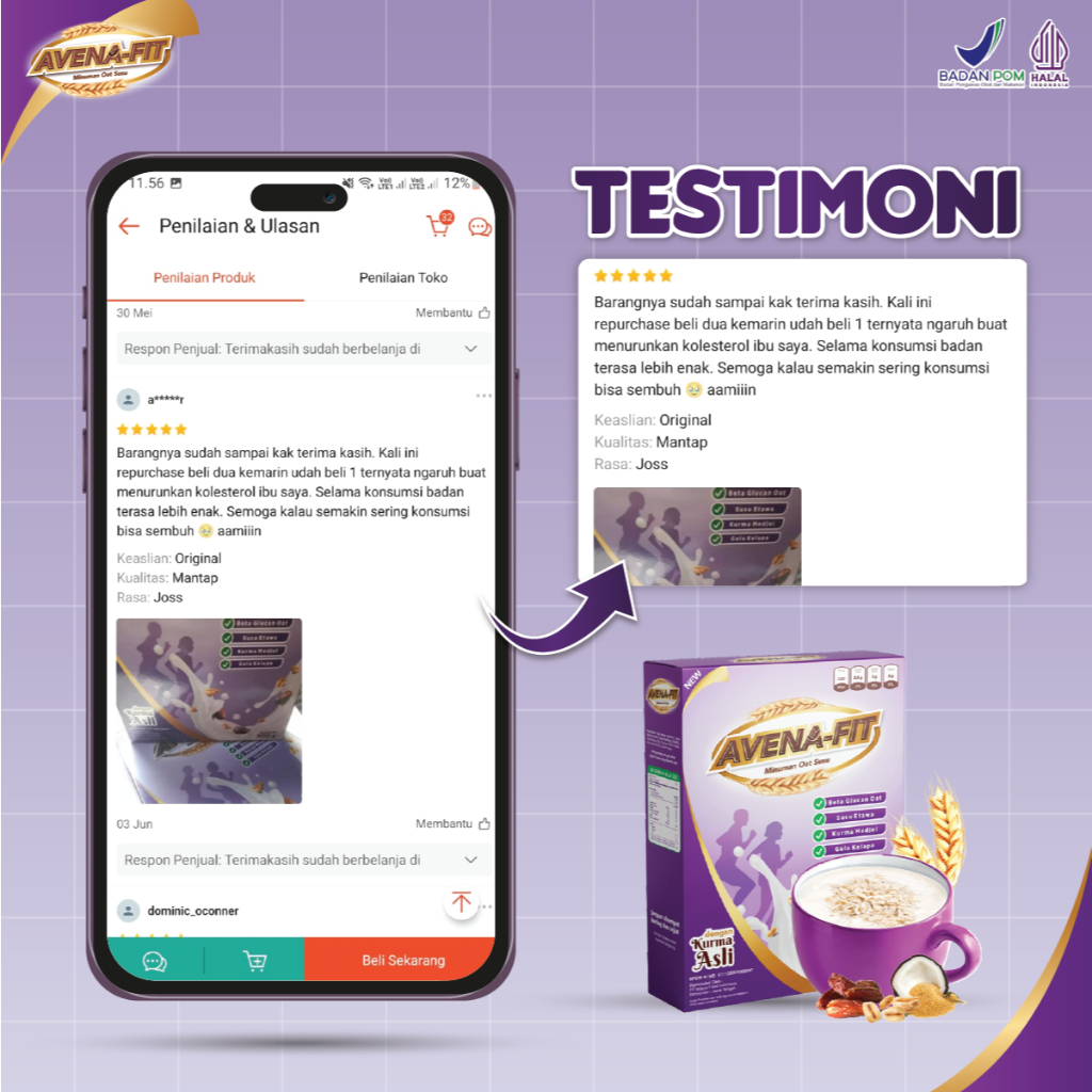 

GFD Avenafit Paket 5 Box Solusi Lebih Hemat Turunkan Kolesterol Tinggi Menjaga Kesehatan Jantung dan