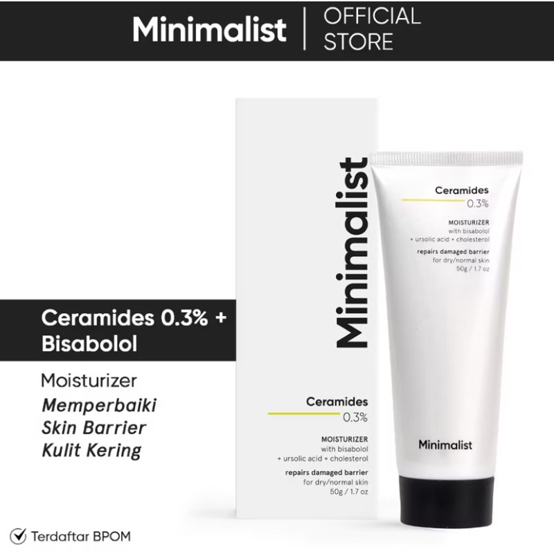 Moisturizer  Minimalist 0.3% Ceramide + Bisabolol Barrier Repair Moisturizing Cream | Ceramide Moist