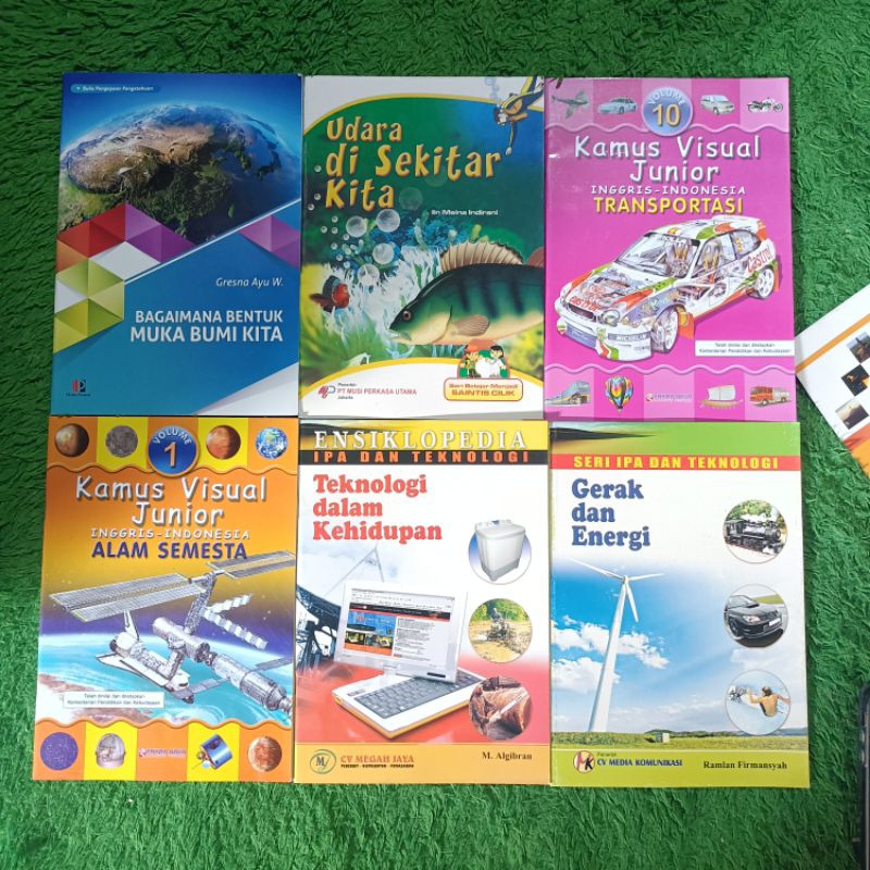 ORIGINAL BUKU PENGETAHUAN BAGAIMANA BENTUK MUKA BUMI KITA UDARA SEKITAR KITA KAMUS VISUAL JUNIOR ALA