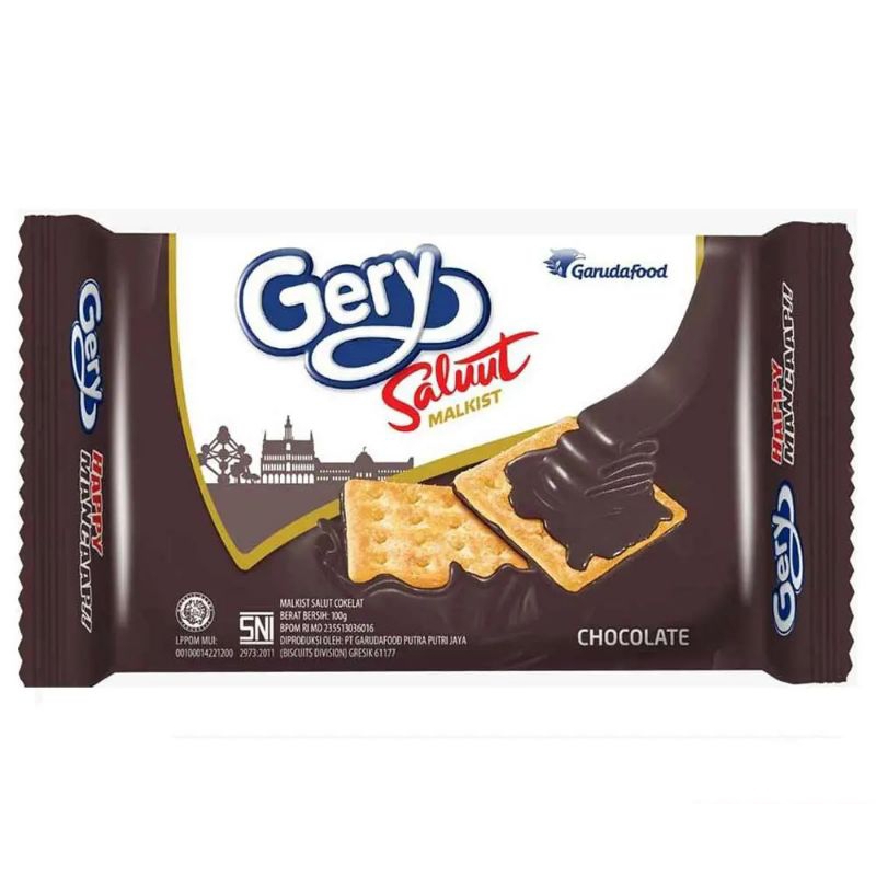 

Gery Crackers Malkist Saluut Coklat 100G