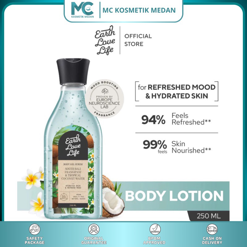 

EARTH LOVE LIFE SOUTH BALI FRANGIPANI & TROPICAL COCONUT WATER 250ml