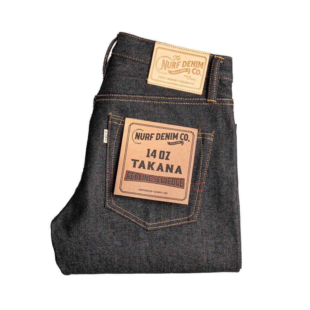 Nurf Denim - TAKANA - 14oz Black Indigo - Slim Fit - Denim Selvedge
