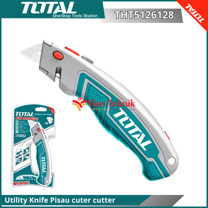 

Pisau Cutter TOTAL Utility Knife THT5126128