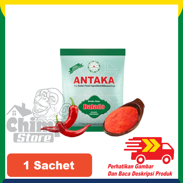 

Bumbu Tabur Penyedap Rasa Balado Bubuk Serbuk Powder ANTAKA 100gr satu pcs bukan 1 kg bukan renceng