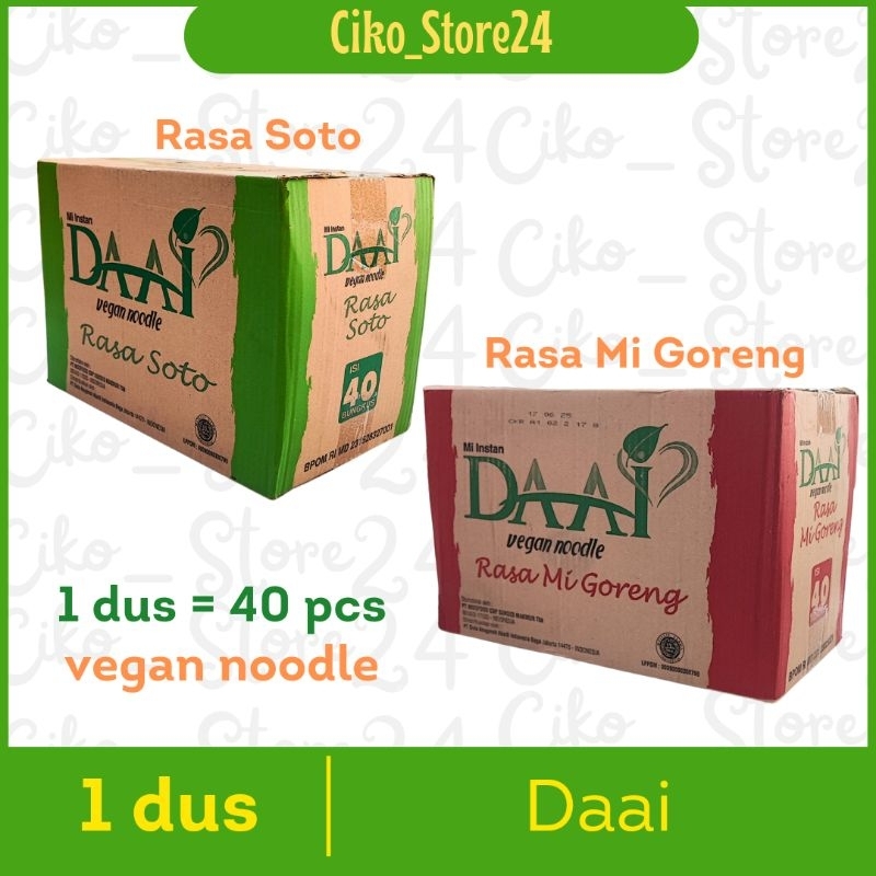 

Mi daai / mie daai goreng / soto per dus / karton