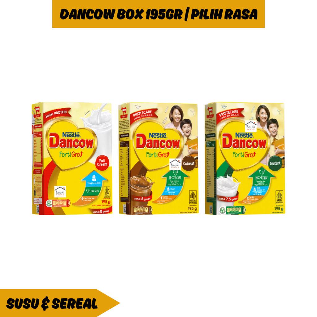 

Dancow Susu Bubuk Kemasan Box Kecil 195gr Berbagai Varian Pilih Rasa