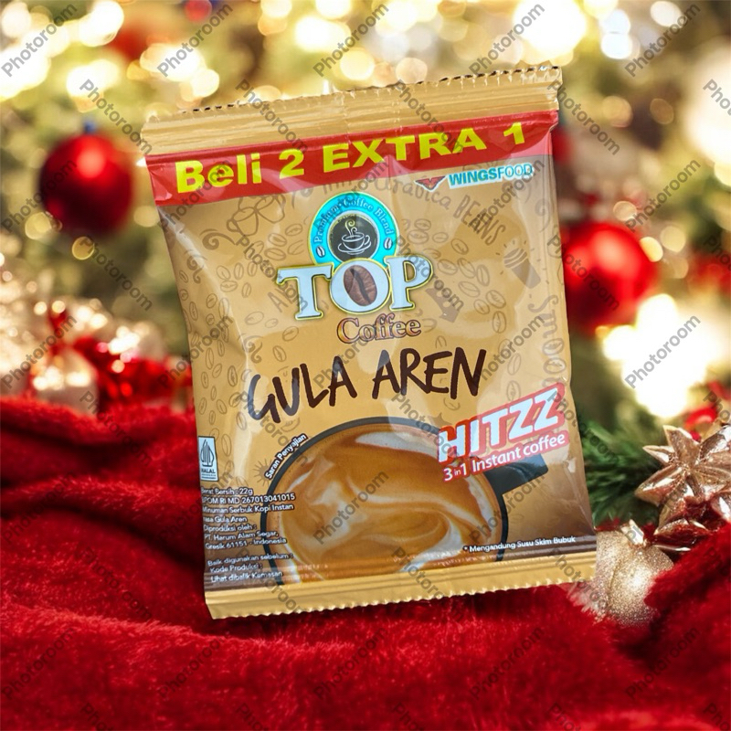 

Top Coffee Gula Aren Hitzz Beli 2 Extra 1 , 1 renceng isi 15 pcs