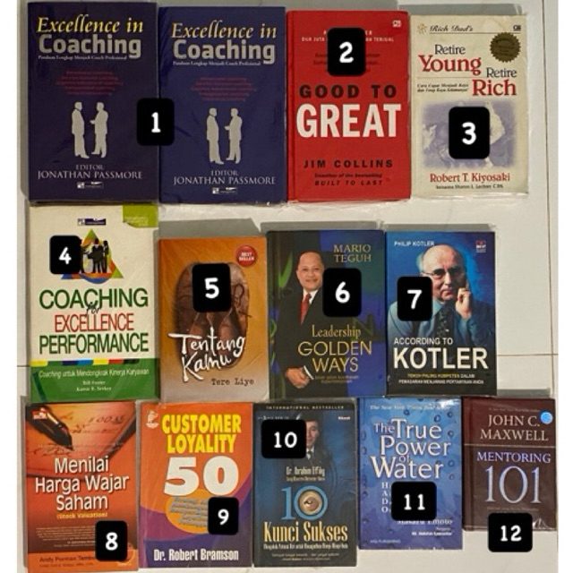 PRELOVED BUKU: Tentang Kamu by Tere Liye, Good To Great by Jim Collins, Excellence in Coaching by Jo