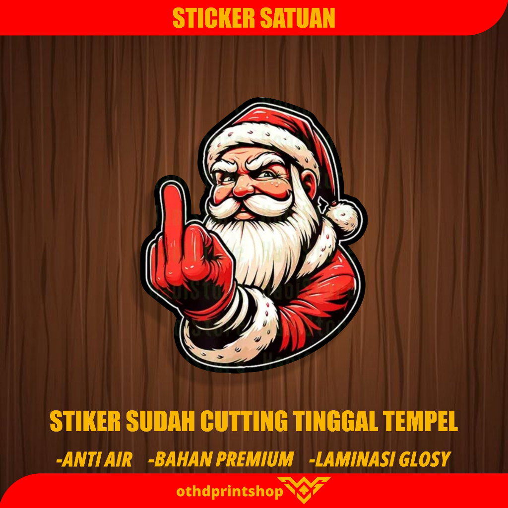 

Stiker Hp Sticker Motor Stiker Helm Stiker Laptop Stiker Santa Tinggal Tempel Anti Air