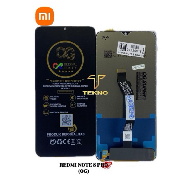 LCD REDMI NOTE 8 PRO (OG) ORIGINAL 100% FULLSET