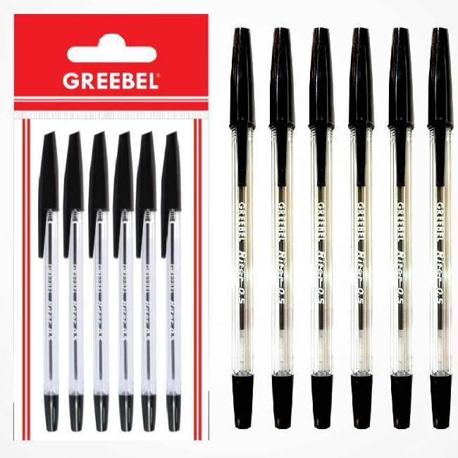 

Pulpen GREEBEL 6 pcs consistet smooth writing