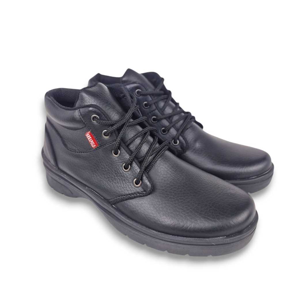 Sepatu boot kulit pria-Sepatu boot kerja  Sepatu kulit Boot Pria Sepatu Safety kulit