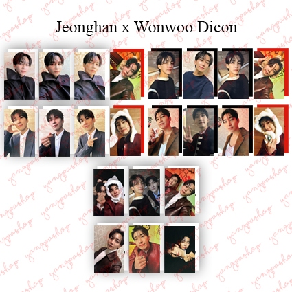 [READY / SET] JEONGHAN X WONWOO DICON SEVENTEEN SVTN PHOTOCARD FAN MADE UNOFFICIAL YANGPASHOP