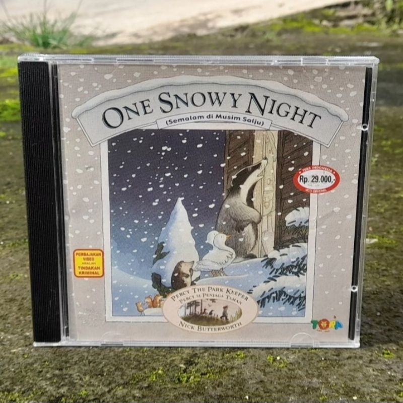 VCD Percy the Park Keeper One Snowy Night Animation (1997) 1 Disc Original HIT Entertainment VideoCD