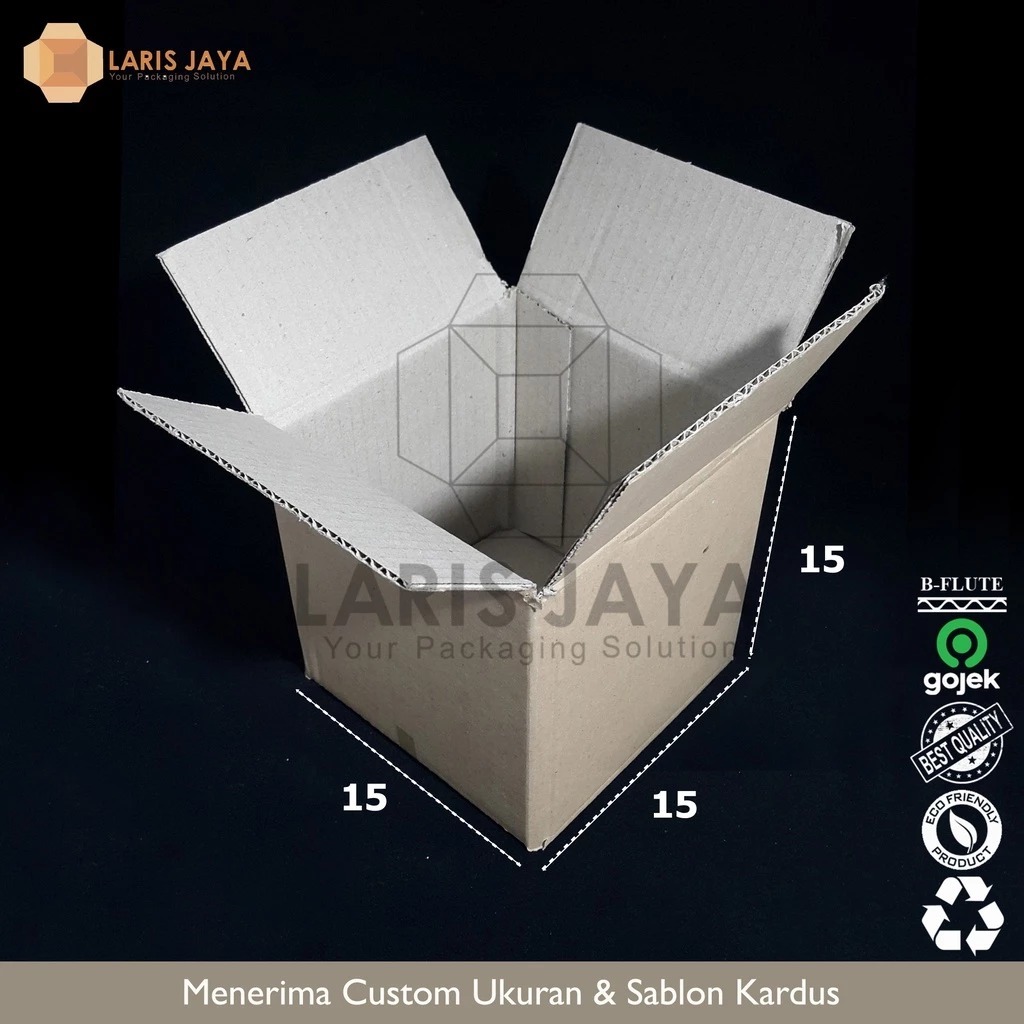 

Master Box Polos | Kardus Box Packing | Kardus Kemasan | Dus uk 15 x 15 x 15 cm