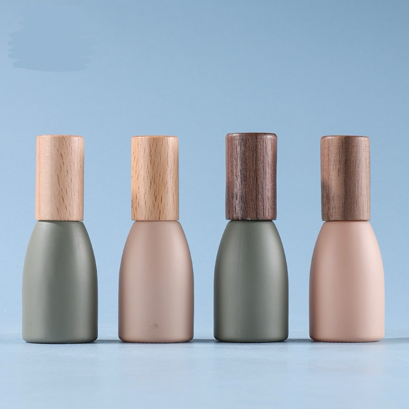 Botol Parfum Kaca Aesthetic Roll On 12ml Warna Morandi Unik Lucu Travel Tutup Kayu