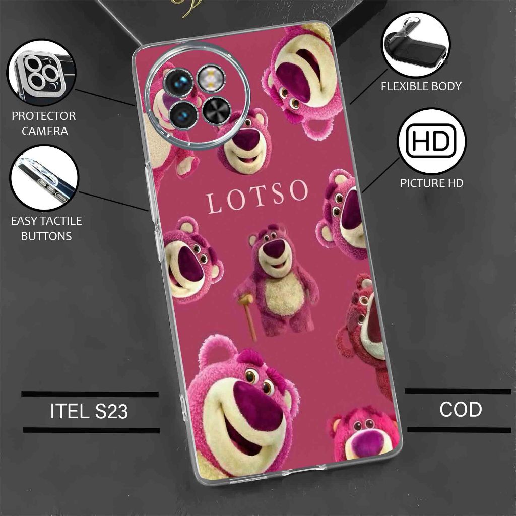 Case ITEL S23 Terbaru - Casing Itel S23 - Softcase karet motif gambar ( LOTOS ) - Kesing Hp - Siliko
