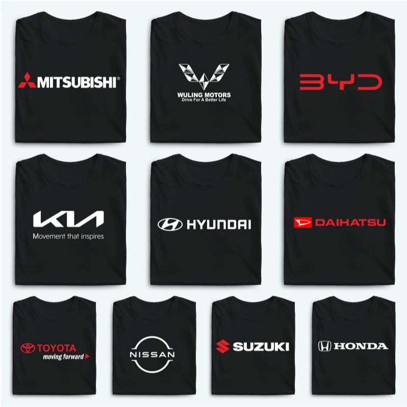Kaos Sales Mobil Motor Toyota Honda Daihatsu Nissan BYD Wuling KIA Nyundai Suzuki Viar Kawasaki Mits