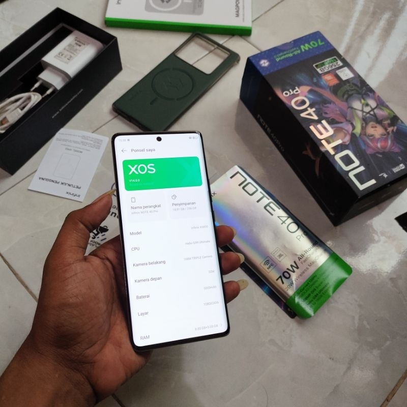 Infinix Not 40 Pro 8/256 Lengkap Ori