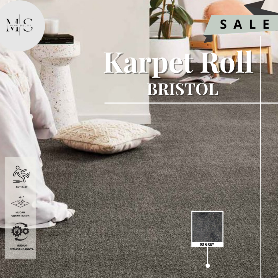 Sale Karpet Roll Meteran Motif Bristol untuk Hotel/Kantor/ Ballroom Murah Lebar 4m