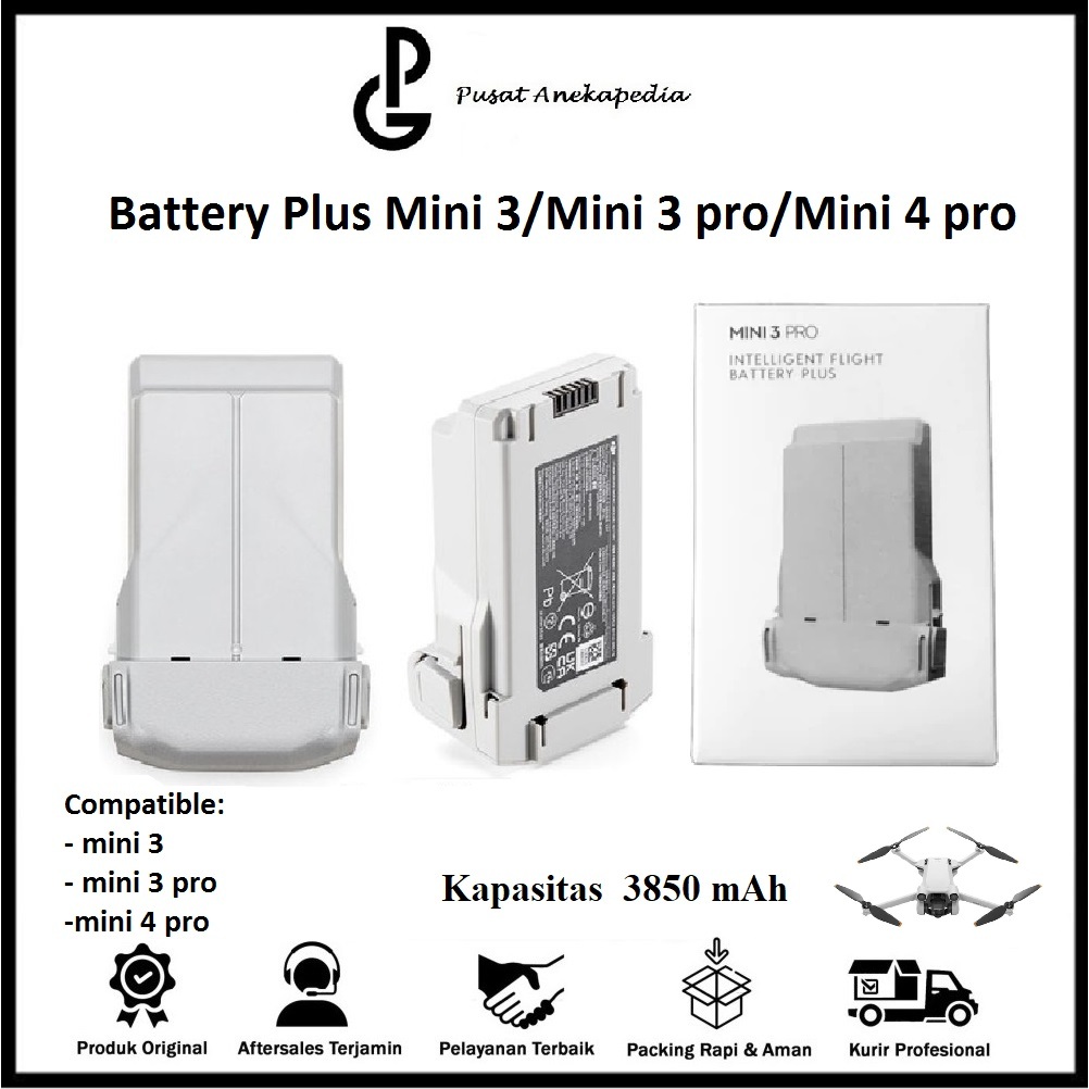 Dji Mini 3 Pro Plus Battery - Batre Mini 3 Pro + 3850 Mah - Dji Mini 4 Pro Plus Battery 3850Mah Orig