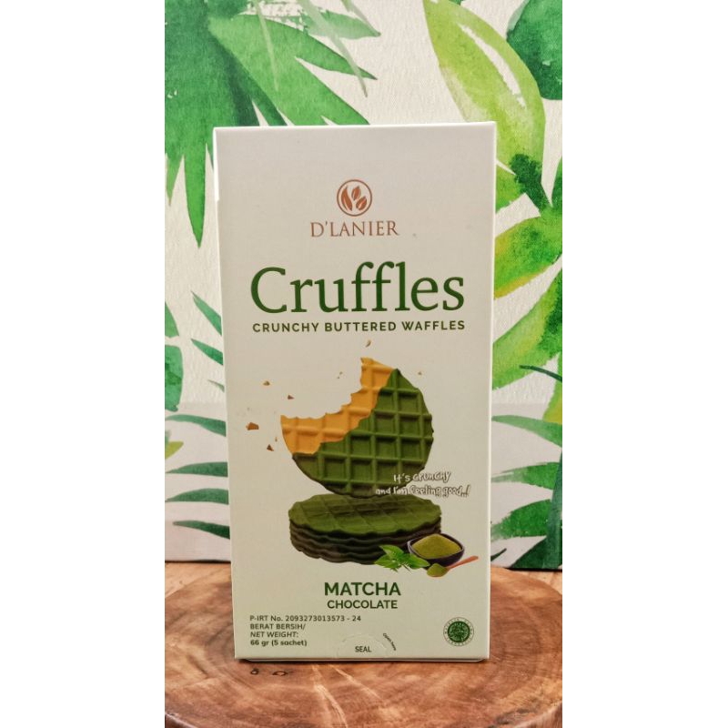 

D'lanier Cruffle Crunchy Buttered Waffles Matcha Chocolate 66gr