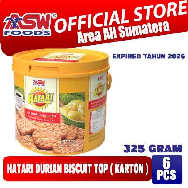 

Hatari Durian Biscuit 325 gram ( Karton ) - 6 Pcs
