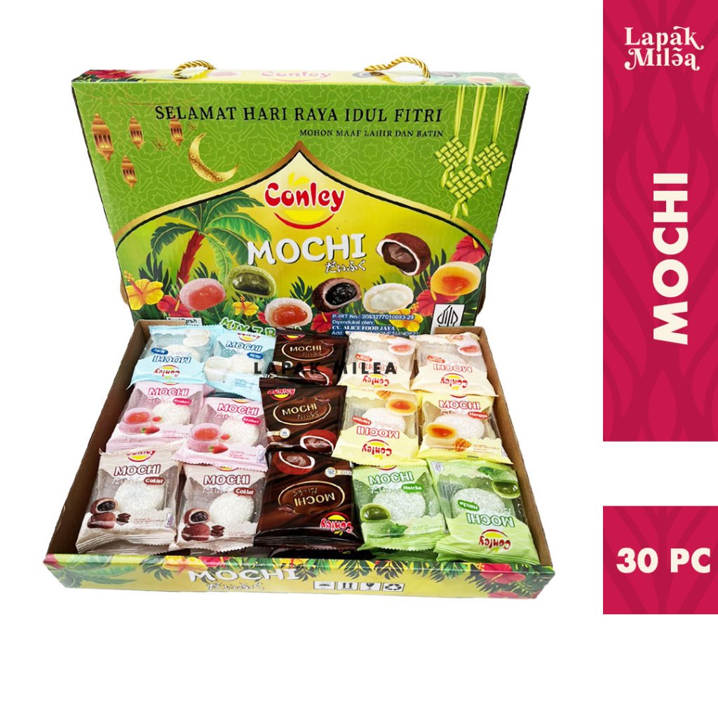 

Hampers Idul Fitri Lebaran Kue Mochi Conley Isi 30 mix