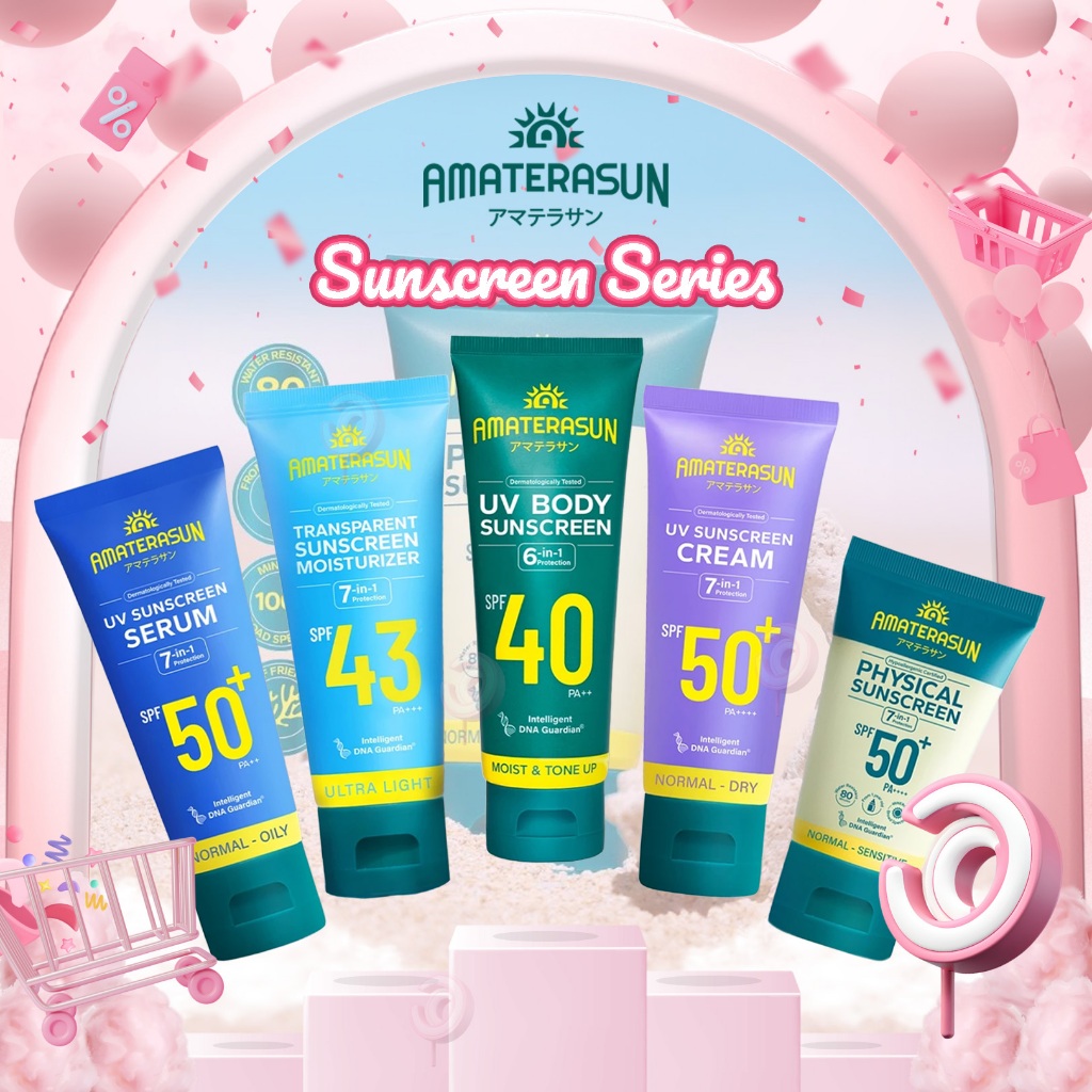 AMATERASUN - SUNSCREEN SERIES - Sunscreen Wajah Di Formulasikan DNA Guardian Blue Light Protection P