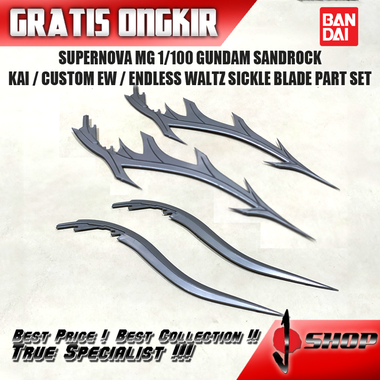 SUPERNOVA MG 1/100 GUNDAM SANDROCK KAI / CUSTOM EW / ENDLESS WALTZ SICKLE BLADE PART SET BTLG17