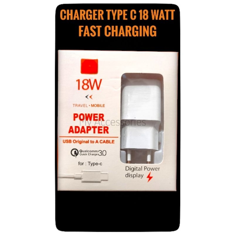 Charger Xiaomi 18 Watt Type C Quick Charge