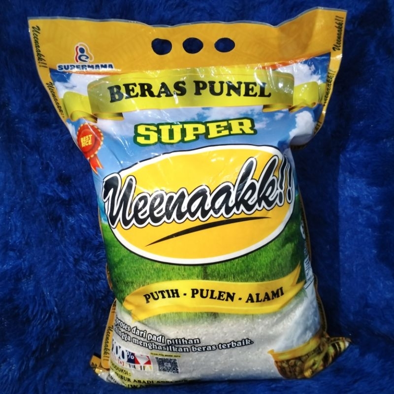 

beras punel beras super ueenaakk kemasan 5kg
