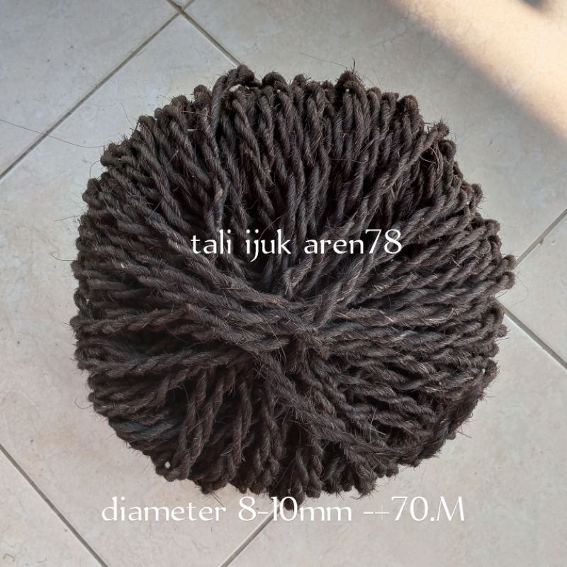 Tali Ijuk Aren Hitam Super 70 Meter Tali Serabut Ijuk Ikat Bambu Tali ijuk Anggrek Tali Ijuk Gazebo