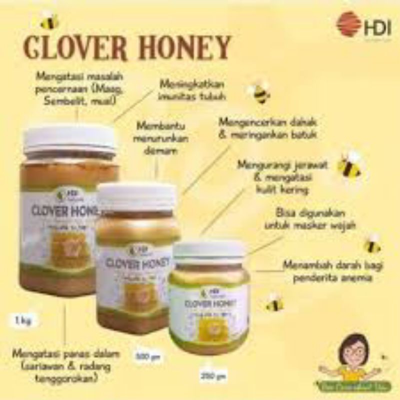 

clover honey 250 gram original hdl