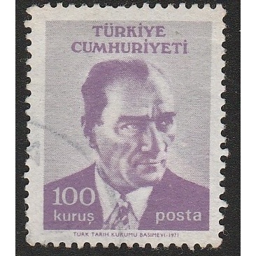 

A 11592 SATU BUAH PRANGKO TURKIYE NOMINAL 100 KURUS TEMA KEMAL ATTATURK DENGAN KONDISI SUDAH ADA CAP