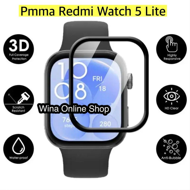 Anti gores Redmi watch 5 Lite  | pmma Redmi watch 5 lite