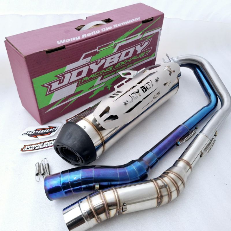 Best Seller!!Knalpot Standar Racing Joy Boy Racing Original Suara Ngebas Adem Knalpot Motor Vixion O