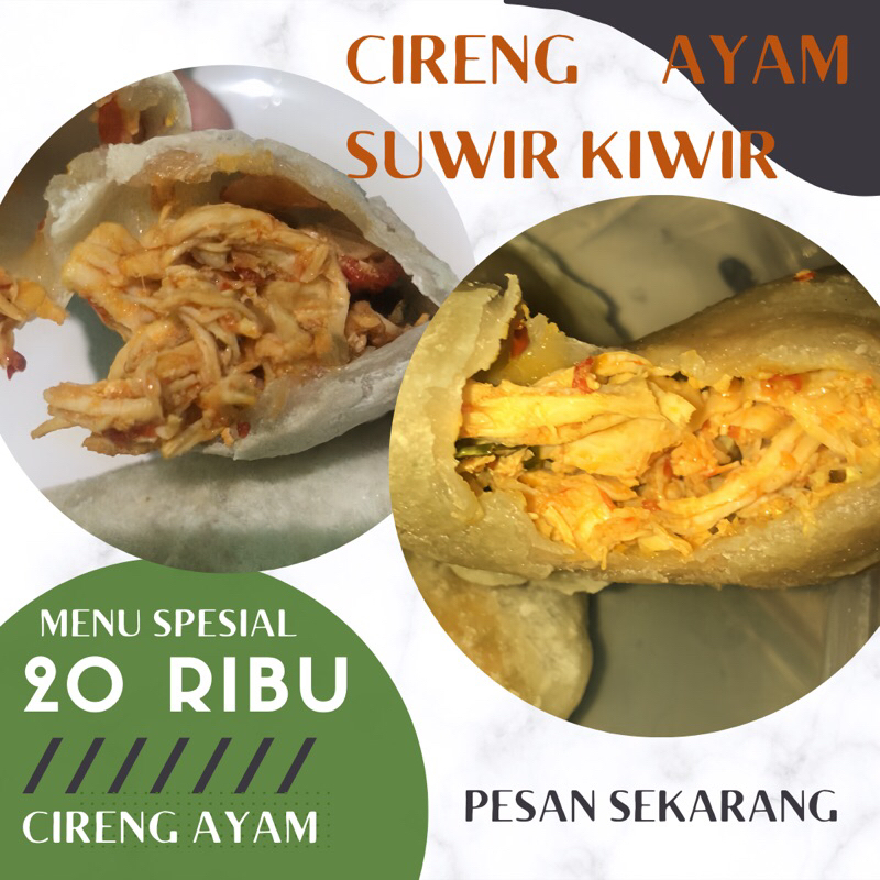 

Pisang Ayam Cireng Suwir Kiwi || frozen food || isi 5