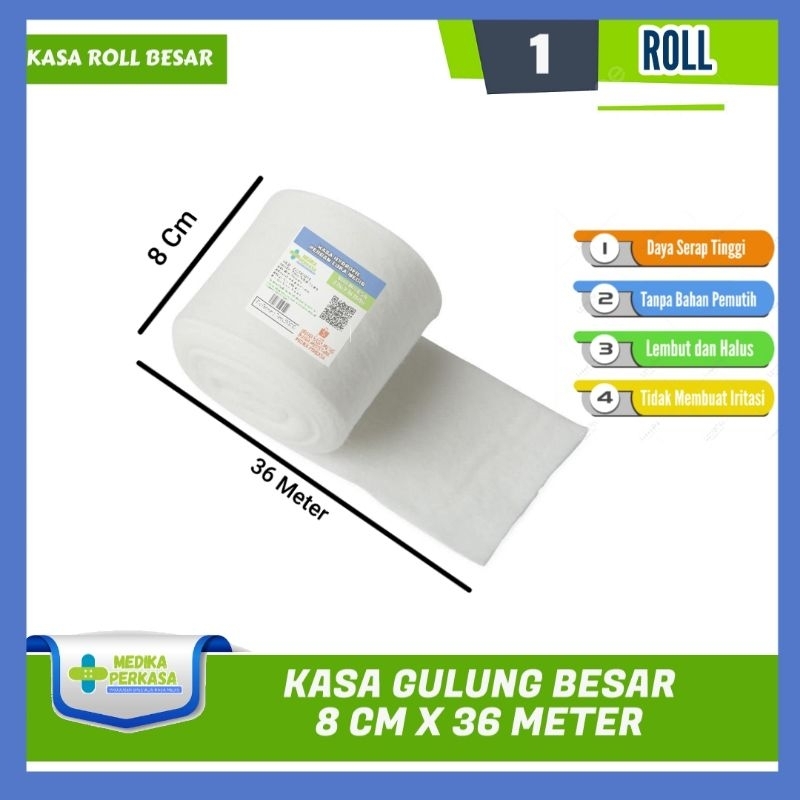 Kasa Gulung Kain Perban Roll Besar 8Cm x 40y