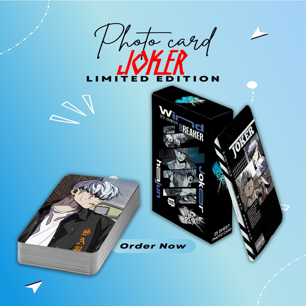 PHOTOCARD SET JOKER MANHWA WINDBREAKER PREMIUM 25 SHEET